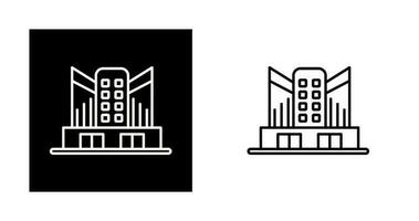 icône de vecteur d'immeuble de bureaux