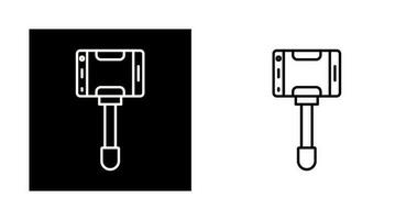 icône de vecteur de bâton de selfie