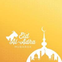 eid al adha illustration vecteur graphique de bon pour la journée islamique, eid mubarak, eid fitr, carte de voeux, arrière-plan. eps 10