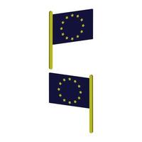 drapeau de l'union européenne sur fond vecteur