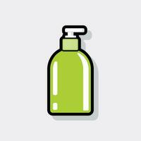 shampooing bouteille plat icône logo conception vecteur