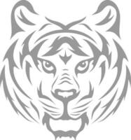 vecteur de tigre tête tribal tatouage logo