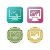 icône de vecteur de croissance lcd