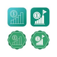 icône de vecteur de croissance