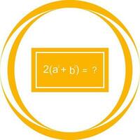 résoudre l'icône de vecteur de formule