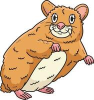 bébé hamster dessin animé coloré clipart illustration vecteur