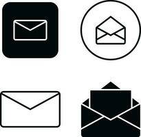 email icône contour isolé. ligne lettre symbole pour site Internet conception et conception décoration. vecteur illustration.