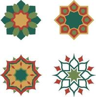 islamique géométrique ornement. symbole dans décoratif arabe style. fleuri décoration pour conception décoration arrière-plans.vecteur pro vecteur