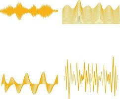 la musique du son vague. l'audio joueur. l'audio égaliseur technologie. vecteur illustration.