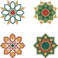 islamique géométrique ornement. symbole dans décoratif arabe style. fleuri décoration pour conception décoration arrière-plans.vecteur pro vecteur