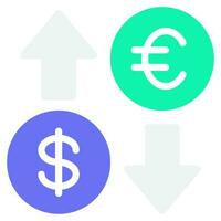 échange taux Icônes vecteur