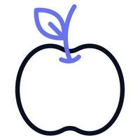 Pomme icône illustration vecteur