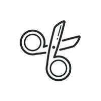 les ciseaux icône vecteur conception illustration Couper symbole