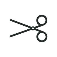 les ciseaux icône vecteur conception illustration Couper symbole
