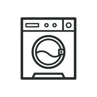 la lessive machine icône vecteur conception illustration