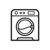 la lessive machine icône vecteur conception illustration