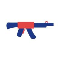 icône de style de silhouette d'arme de fusil vecteur