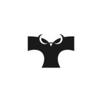 Facile logo de hibou et lettre y vecteur