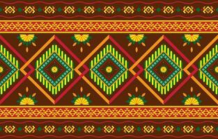 géométrique ethnique modèle Oriental. conception pour tissu, rideau, arrière-plan, tapis, fond d'écran, vêtements, emballage, batique, tissu, vecteur illustration.