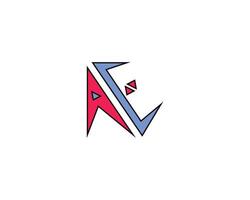 Créatif lettre ae logo conception vecteur modèle