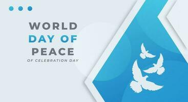 monde paix journée fête vecteur conception illustration pour arrière-plan, affiche, bannière, publicité, salutation carte