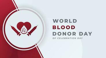 monde du sang donneur journée fête vecteur conception illustration pour arrière-plan, affiche, bannière, La publicité
