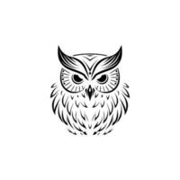 hibou logo illustration vecteur conception modèle