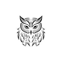 hibou logo illustration vecteur conception modèle