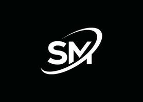 sm lettre logo, nm, Mme, SM conception, sm entreprise, sm marque, sm entreprise, vecteur