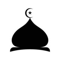 mosquée dôme icône vecteur