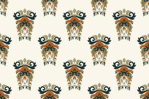 ikat damassé paisley broderie Contexte. ikat motifs géométrique ethnique Oriental modèle traditionnel.aztèque style abstrait vecteur illustration.design pour texture, tissu, vêtements, emballage, paréo.