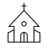 Christian église icône. culte. vecteur. vecteur