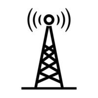 radio la tour. base station pour télévision et cellulaire opérateur. vecteur. vecteur