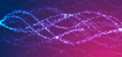 bleu violet concept brillant ADN abstrait Contexte vecteur