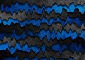 foncé bleu et noir abstrait grunge entreprise ondulé Contexte vecteur