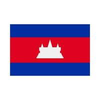 plat conception cambodgien drapeau icône. Cambodge. vecteur. vecteur