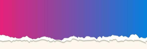 bleu et violet papier Contexte avec en lambeaux bord vecteur