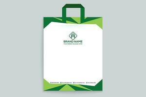 vert forme achats sac conception vecteur