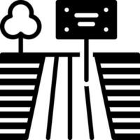 solide icône pour terre vecteur