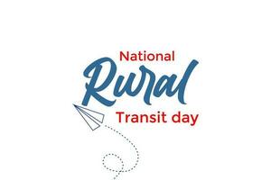 nationale rural transit journée vecteur