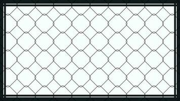câble engrener conception illustration, comme clôture avec noir Cadre isolé sur blanc Contexte. pouvez être utilisé pour décoration ou toile de fond vecteur