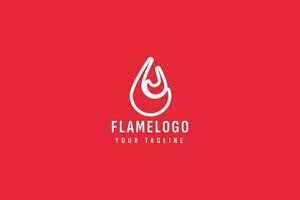 flamme logo vecteur icône illustration