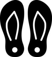 solide icône pour chaussons vecteur