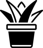 solide icône pour succulent plante vecteur