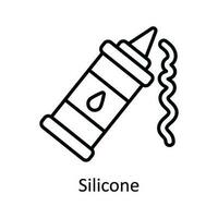 silicone vecteur contour icône conception illustration. Accueil réparation et entretien symbole sur blanc Contexte eps dix fichier