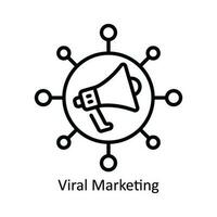 viral commercialisation vecteur contour icône conception illustration. produit la gestion symbole sur blanc Contexte eps dix fichier