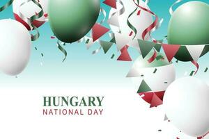 Hongrie nationale journée arrière-plan.culturel festivités historique. vecteur