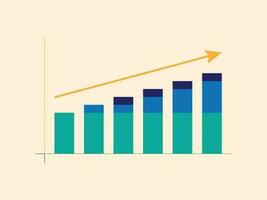 Facile grandir en haut diagramme vecteur