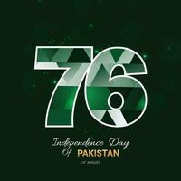 illustration vectorielle de la fête de l'indépendance du pakistan vecteur