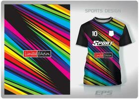 vecteur des sports chemise Contexte image.rainbow lumière modèle conception, illustration, textile Contexte pour des sports T-shirt, Football Jersey chemise